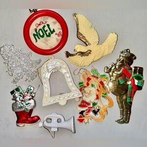 Vintage Assorted Christmas Decor / Ornaments Mixed Lot DIY Holiday Bundle Craft